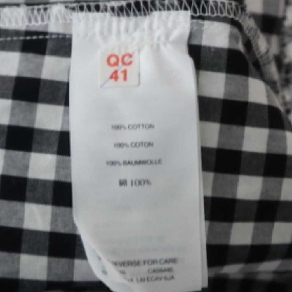 Madewell Women Size L Crepe Gingham Cotton Fit & Flare Baby Doll Mini NEW Dress - Picture 14 of 17